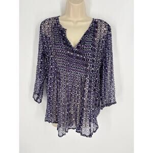 Casual Studio from Nordstrom Purple Top (B13)